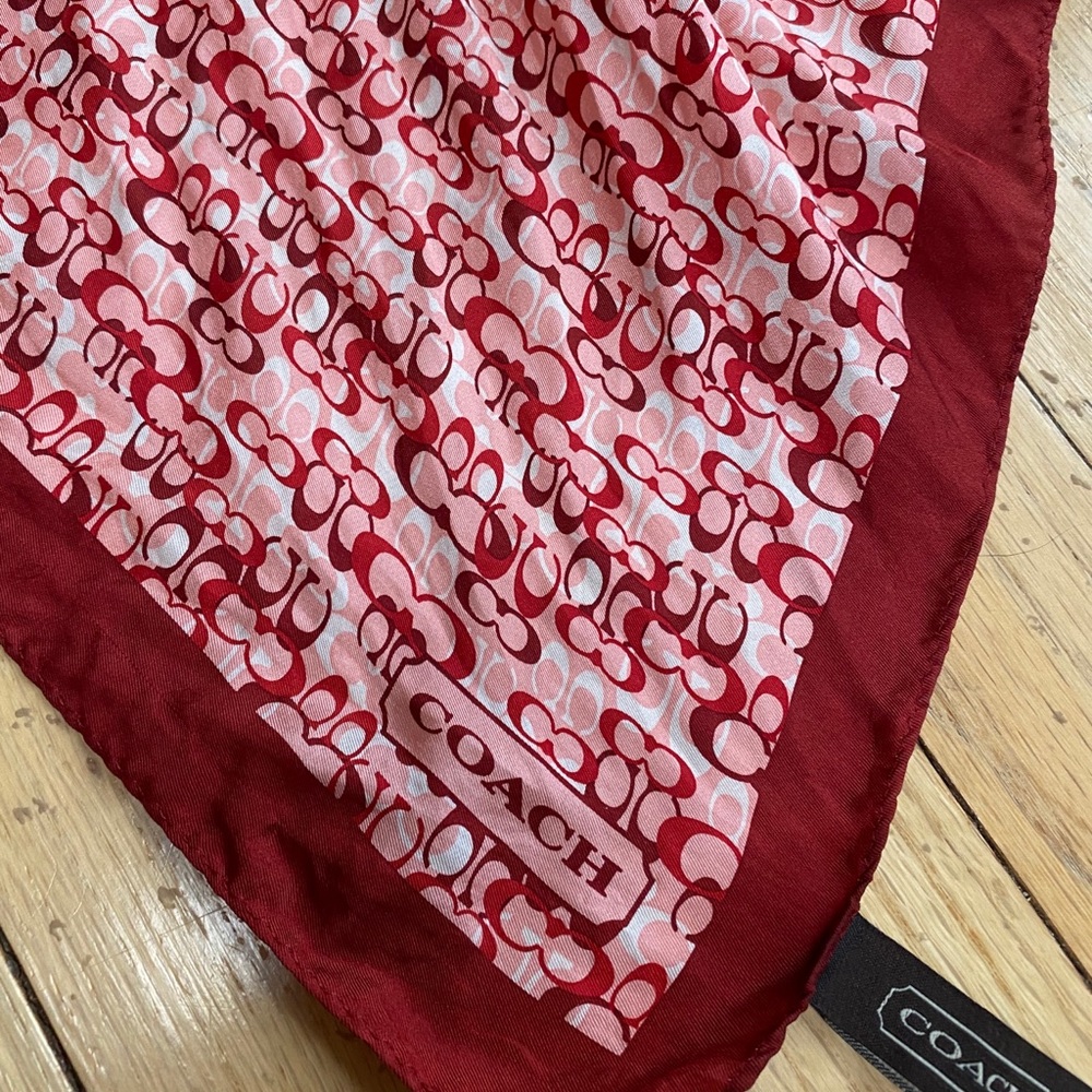 Coach silk scarf